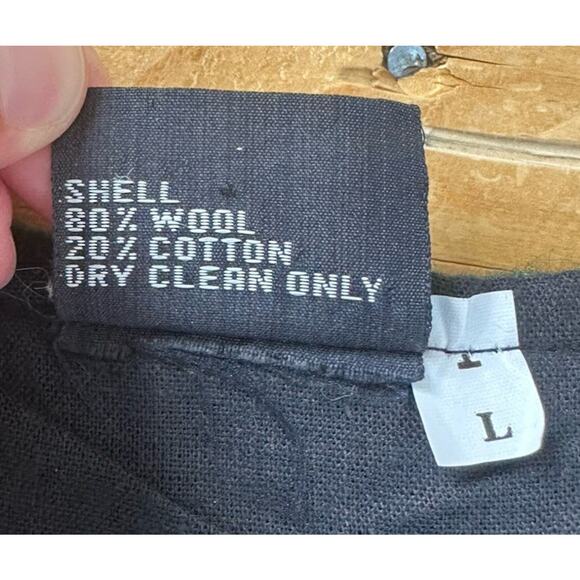 Ganesh Himal Wool Vest Size Large Women’s Green Button Front - Picture 4 of 6